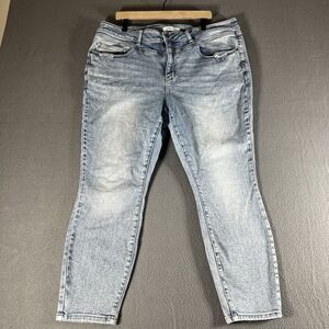 Judy Blue Jeans Womens 22W Light Wash High Rise Skinny Stretch Denim